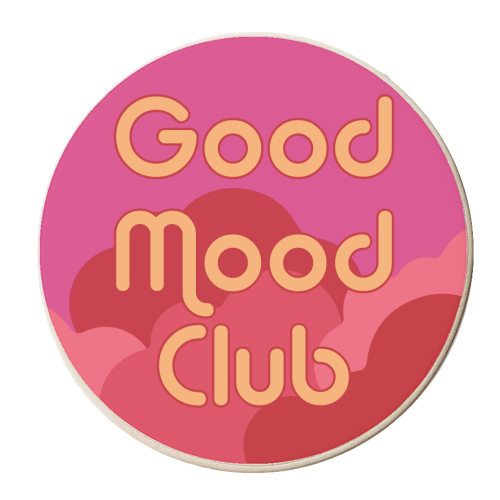 Good Mood Club - personalised beer coaster by AbiGoLucky