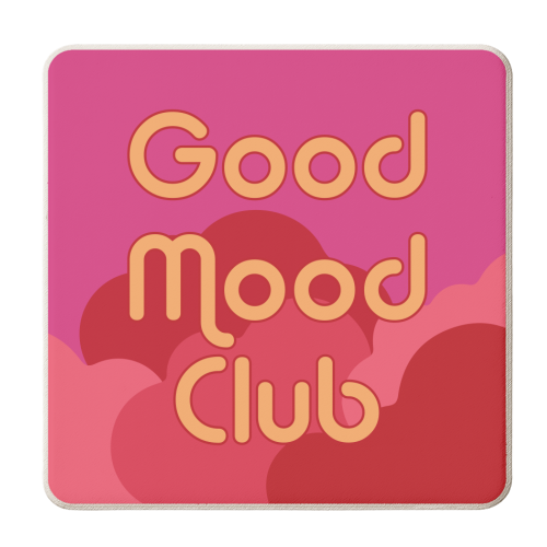 Good Mood Club - personalised beer coaster by AbiGoLucky