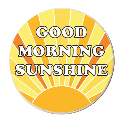 Good Morning Sunshine - personalised beer coaster by Adam Regester