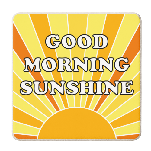 Good Morning Sunshine - personalised beer coaster by Adam Regester
