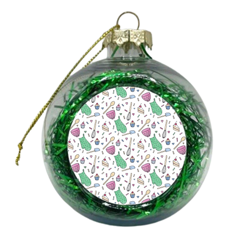 Good things come to those who Bake - xmas bauble by Jilly Tait