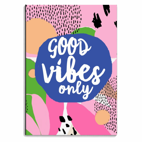 Good Vibes Only - personalised A4, A5, A6 notebook by Giddy Kipper