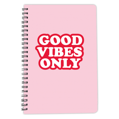 GOOD VIBES ONLY - personalised A4, A5, A6 notebook by The Boy and the Bear