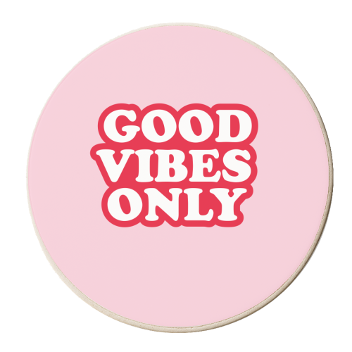 GOOD VIBES ONLY - personalised beer coaster by The Boy and the Bear