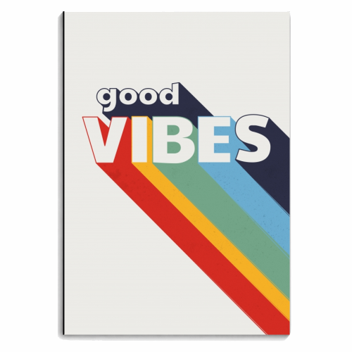 GOOD VIBES - personalised A4, A5, A6 notebook by Ania Wieclaw