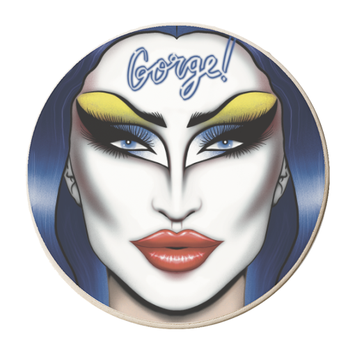 Gorge! - personalised beer coaster by ARTECCO