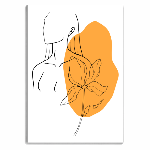 gorgeous woman line art - personalised A4, A5, A6 notebook by Anastasios Konstantinidis