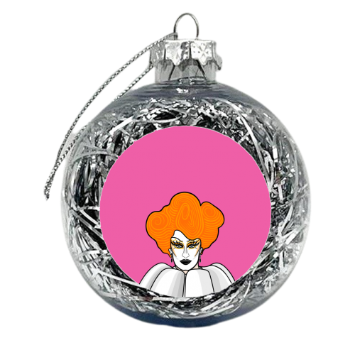 Gottmik Portrait (pink version) - xmas bauble by Adam Regester