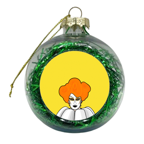 Gottmik Portrait (yellow version) - xmas bauble by Adam Regester