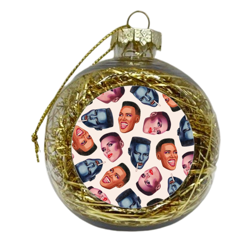 Grace Faces - xmas bauble by Helen Green