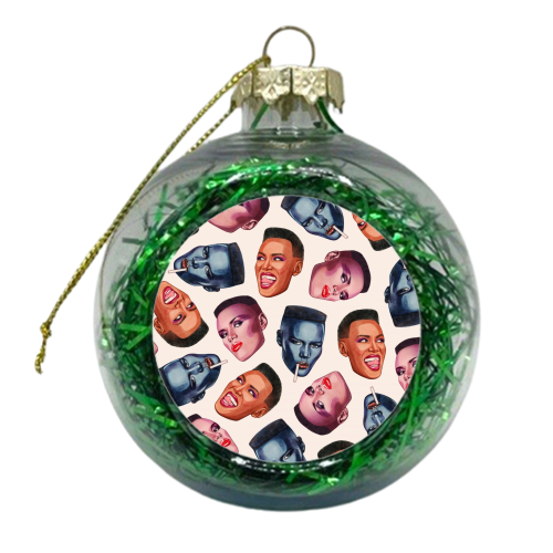 Grace Faces - xmas bauble by Helen Green