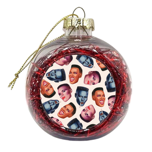 Grace Faces - xmas bauble by Helen Green