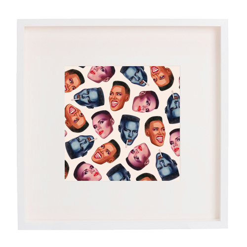 Grace Faces - framed poster print by Helen Green
