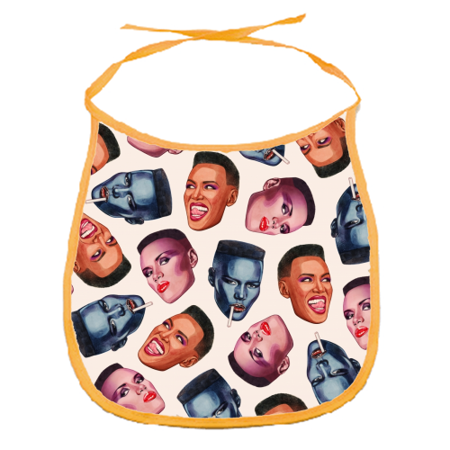 Grace Faces - funny baby bib by Helen Green
