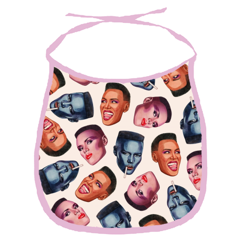 Grace Faces - funny baby bib by Helen Green