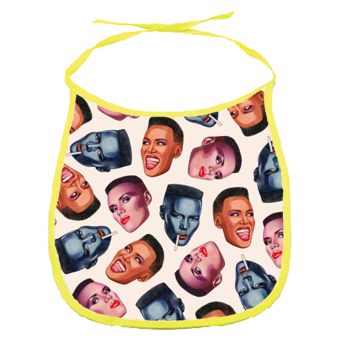 Grace Faces - funny baby bib by Helen Green