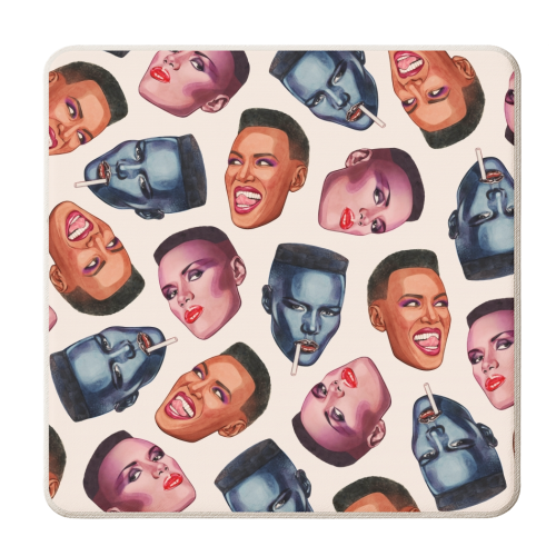 Grace Faces - personalised beer coaster by Helen Green
