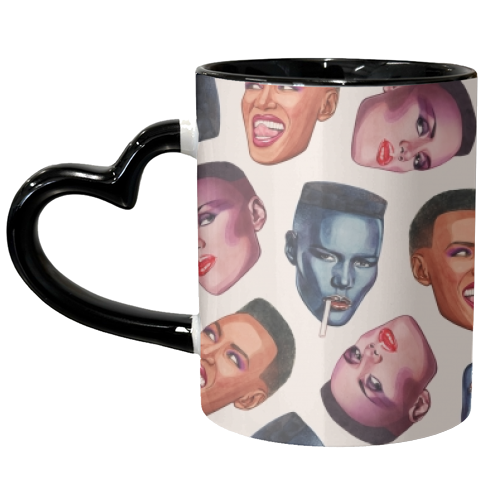 Grace Faces - unique mug by Helen Green