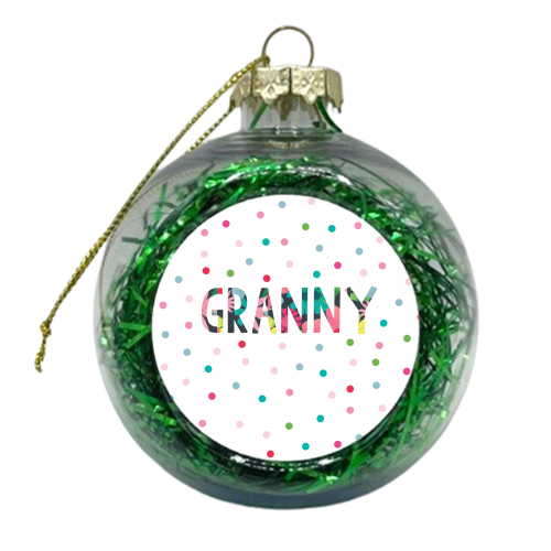 Granny floral - xmas bauble by The Boy and the Bear