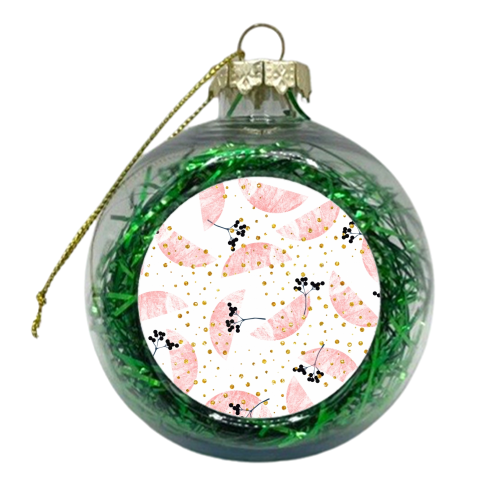 Grapefruit Smoothie - xmas bauble by Uma Prabhakar Gokhale