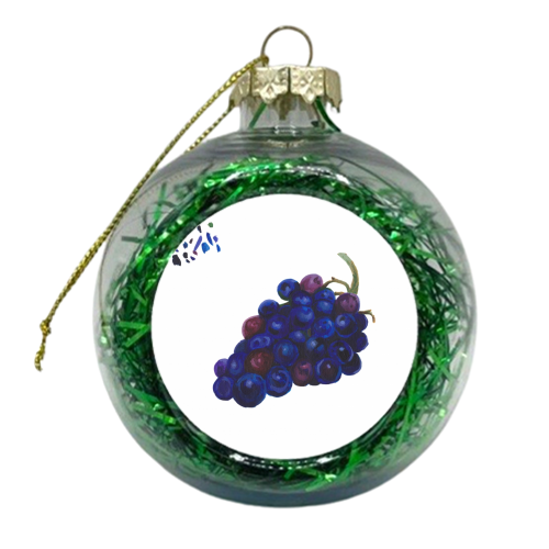 Grapes - xmas bauble by Loren Harrison