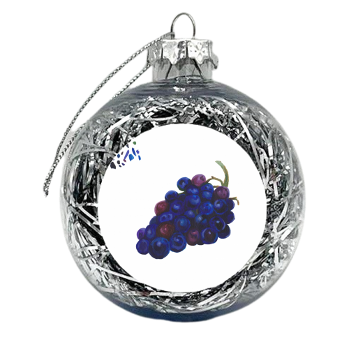 Grapes - xmas bauble by Loren Harrison