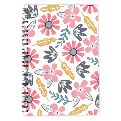 GRAPHIC FLORALS - personalised A4, A5, A6 notebook by The Boy and the Bear