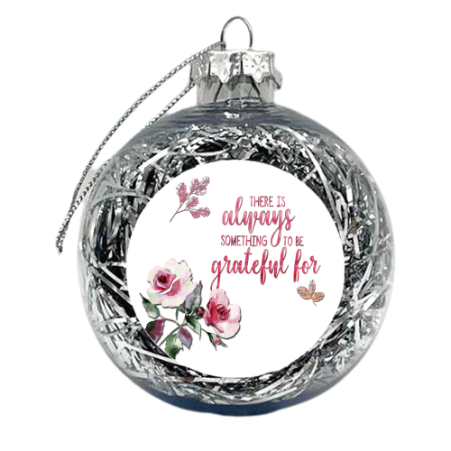 Grateful - xmas bauble by Eunice Buchanan