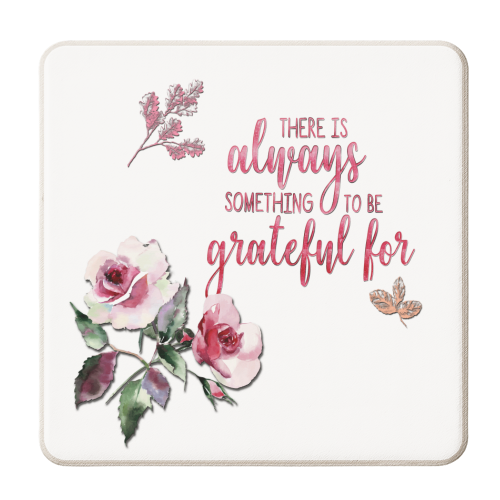 Grateful - personalised beer coaster by Eunice Buchanan