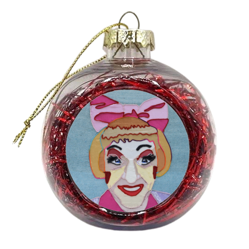 Grayson Perry - xmas bauble by Kirstie Taylor