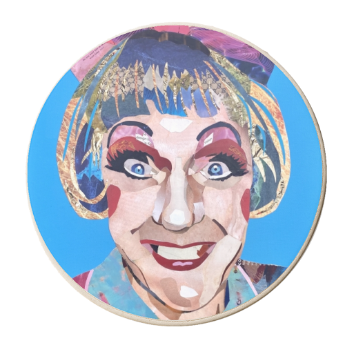 Grayson Perry legend - personalised beer coaster by Kirstie Taylor