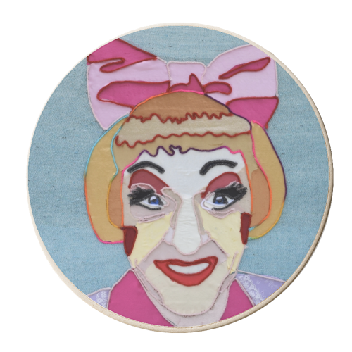 Grayson Perry - personalised beer coaster by Kirstie Taylor