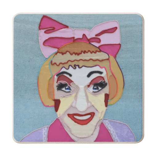 Grayson Perry - personalised beer coaster by Kirstie Taylor