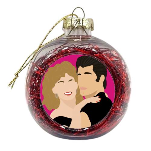 Grease - xmas bauble by Rock and Rose Creative