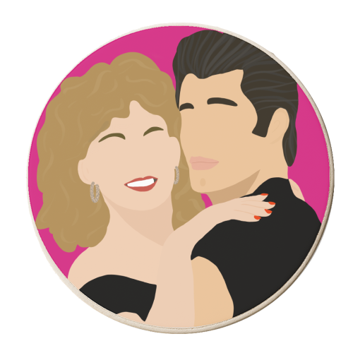 Grease - personalised beer coaster by Rock and Rose Creative