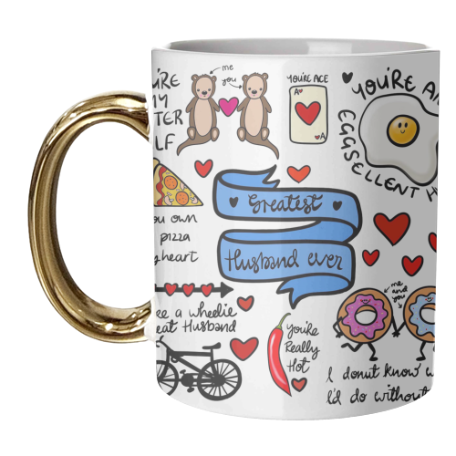 Greatest Husband Ever - unique mug by PixieDrew