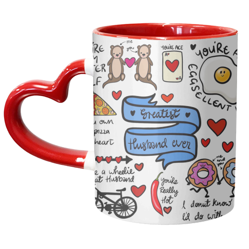 Greatest Husband Ever - unique mug by PixieDrew