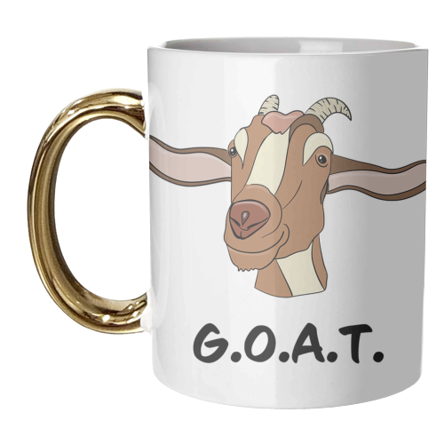 Greatest of all time, goat, G.O.A.T. - unique mug by PixieDrew