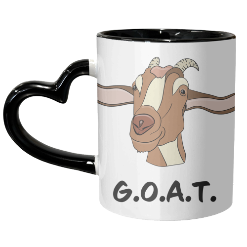 Greatest of all time, goat, G.O.A.T. - unique mug by PixieDrew
