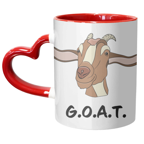 Greatest of all time, goat, G.O.A.T. - unique mug by PixieDrew