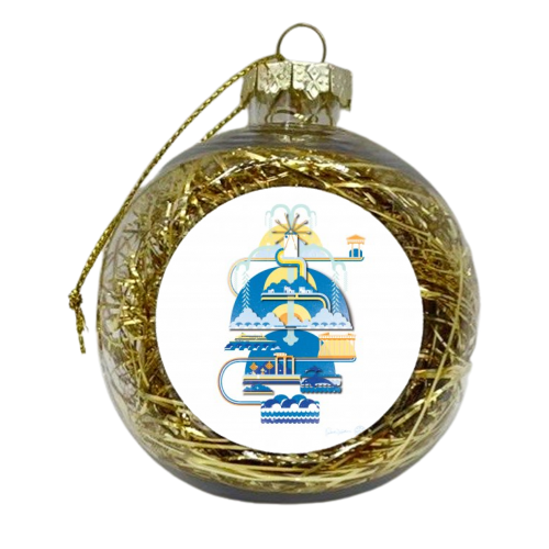 Greece - xmas bauble by Patrick Michael Joseph Welham