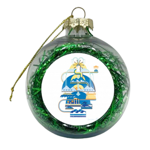 Greece - xmas bauble by Patrick Michael Joseph Welham