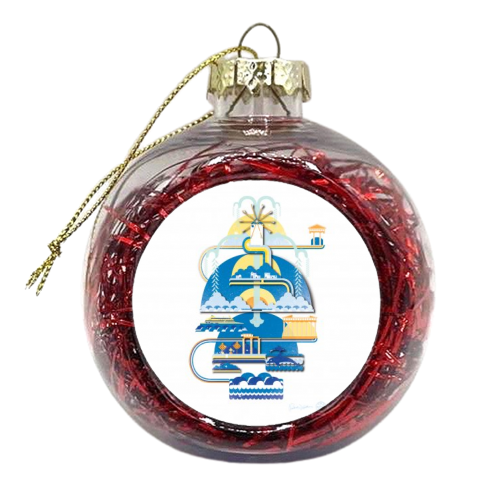 Greece - xmas bauble by Patrick Michael Joseph Welham