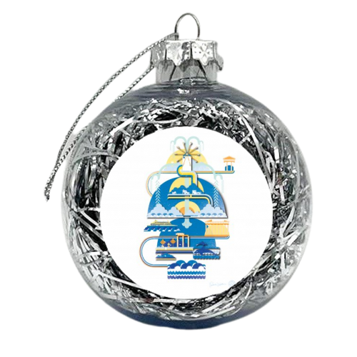 Greece - xmas bauble by Patrick Michael Joseph Welham