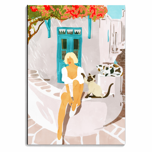 Greek Vacay - personalised A4, A5, A6 notebook by Uma Prabhakar Gokhale
