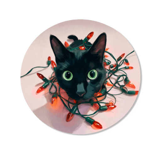 Green eyes, red lamps - Magnet by DejaReve