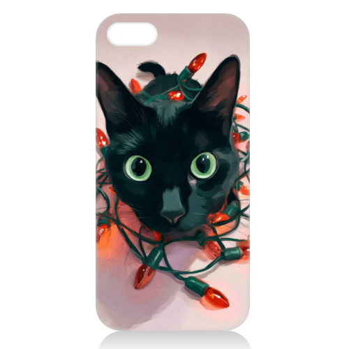 Green eyes, red lamps - unique phone case by DejaReve
