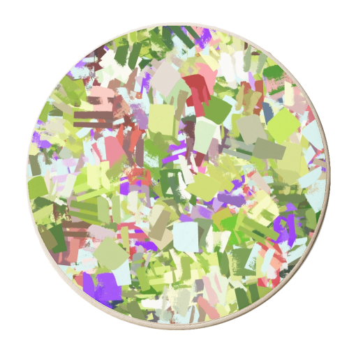 Green Freshness - personalised beer coaster by Uma Prabhakar Gokhale