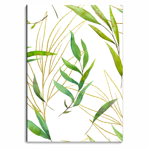 green leaves - personalised A4, A5, A6 notebook by Anastasios Konstantinidis