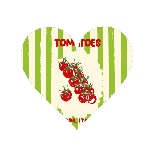 Green Retro Stripes TomatoesGreen Retro Stripes Tomatoes - Magnet by EZbie